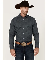 Cody James Men's Slingshot Geo Print Long Sleeve Button-Down Stretch Western Shirt