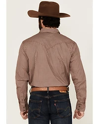 Cody James Men's Ramon Plaid Print Long Sleeve Snap Western Shirt