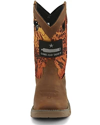 Justin Men's Stampede Rush Western Work Boots - Square Toe