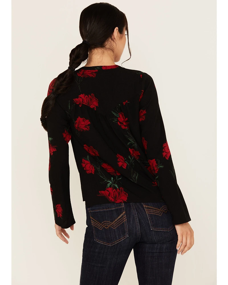 Idyllwind Women's Libbel Rose Print Long Sleeve Top