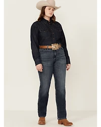 Ariat Women's Perfect Rise Madison Stretch Straight Jeans - Plus