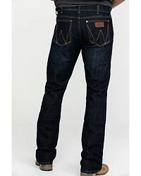 Wrangler Retro Men's Dax Dark Wash Slim Bootcut Stretch Denim Jeans