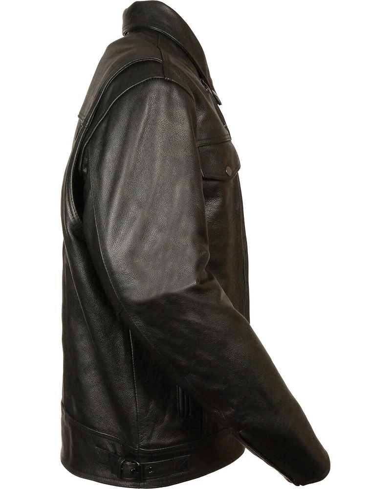 Milwaukee Leather Men's Utility Vented Cruiser Jacket - 4X