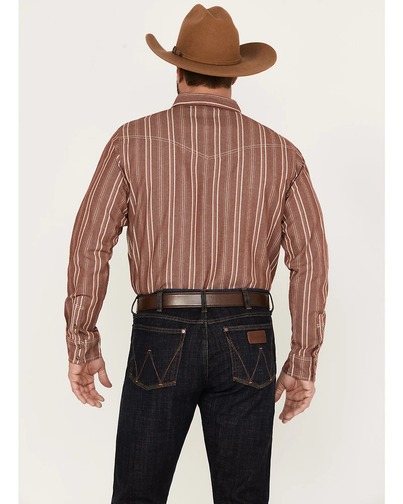 Blue Ranchwear Men's Twill Long Sleeve Work Snap Shirt