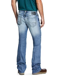 Ariat Men's M7 Rocker Shasta Light Wash Slim Straight Stretch Denim Jeans