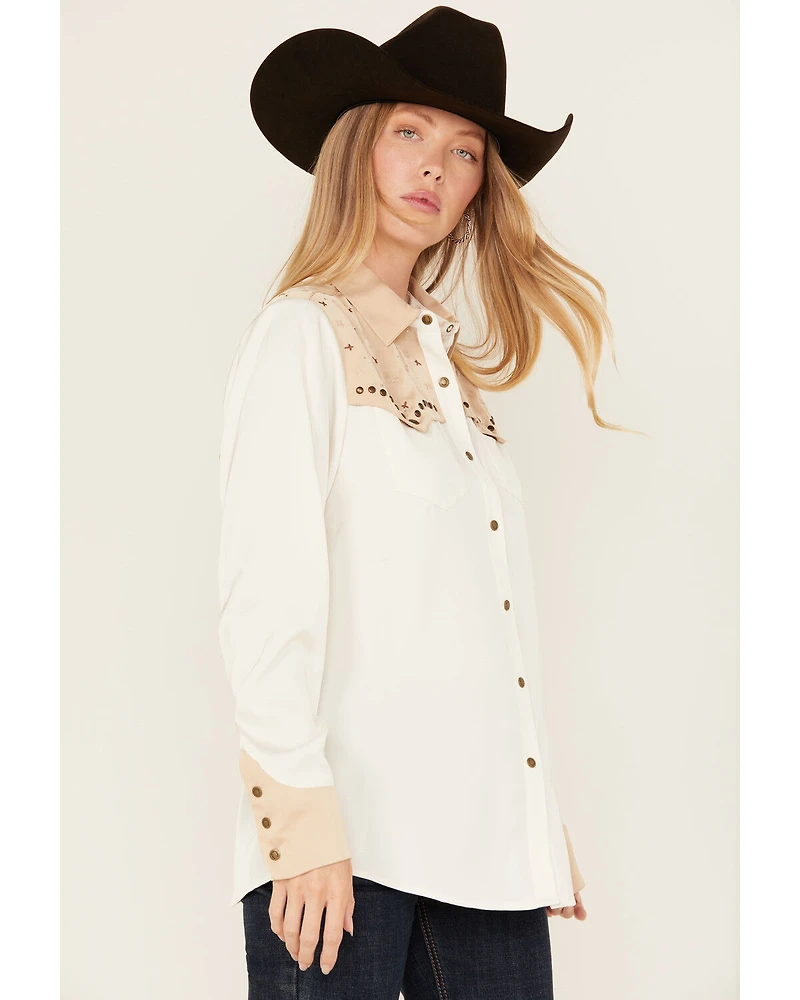 Ariat Women's Studded Horse Long Sleeve Snap Western Shirt