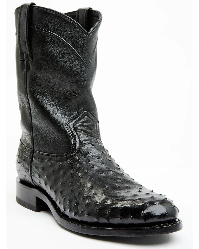 Cody James Black 1978® Men's Carmen Exotic Full-Quill Ostrich Roper Boots - Round Toe