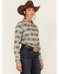 Ariat Women's Southwestern Stripe Print Long Sleeve Snap Creekside Western Shirt