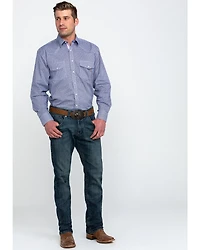Resistol Men's Suffolk Geo Print Long Sleeve Western Shirt