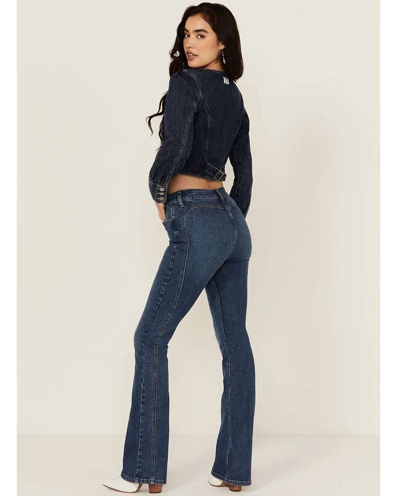 Shyanne Women's Celeste High Rise Bootcut Stretch Denim Jeans