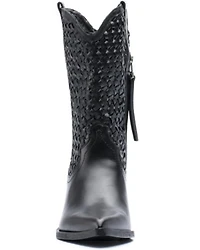 Golo Women's Reverse Woven Shaft Western Fashion Boots - Snip Toe