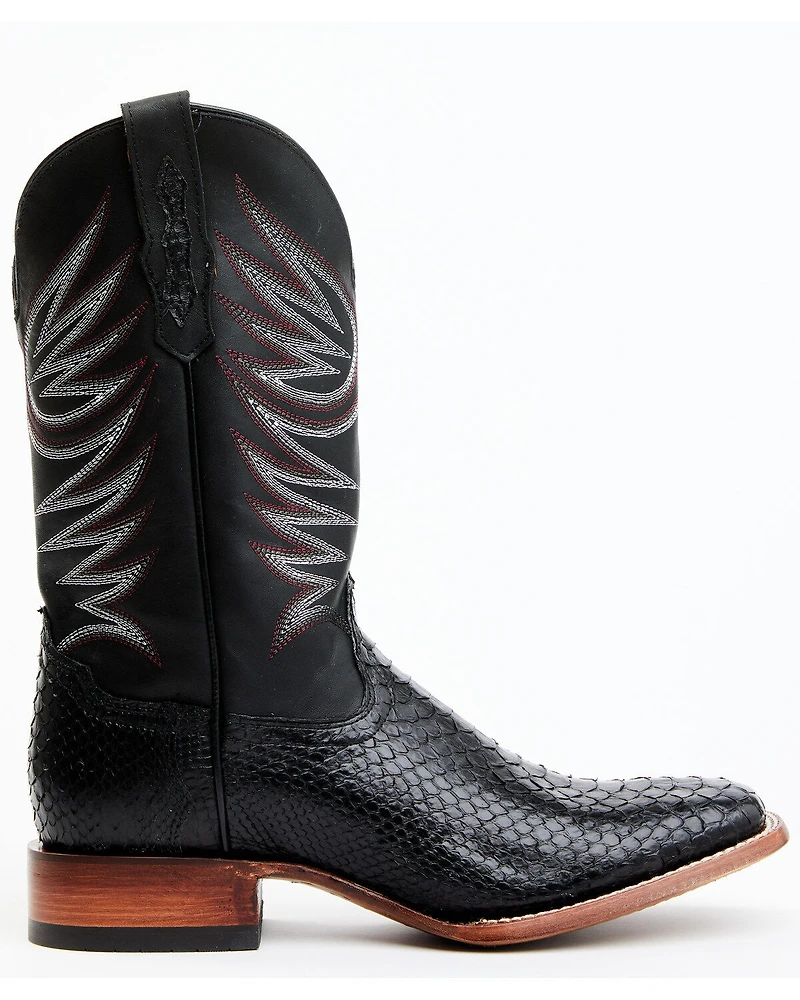 Cody James Men's Matte Python Exotic Western Boots - Broad Square Toe