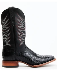 Cody James Men's Matte Python Exotic Western Boots - Broad Square Toe