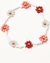 Shyanne Women's 5-Piece Flower Beaded Evil Eye Heart Bracelet Set