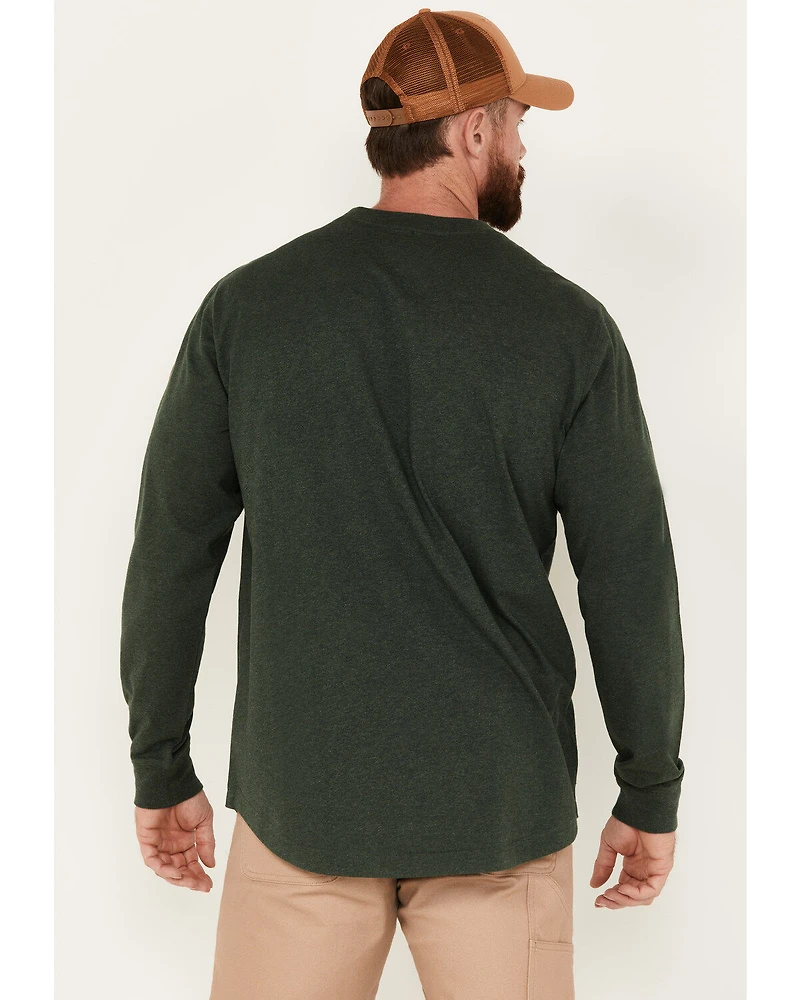 Hawx Men's Season Logo Long Sleeve Work Shirt