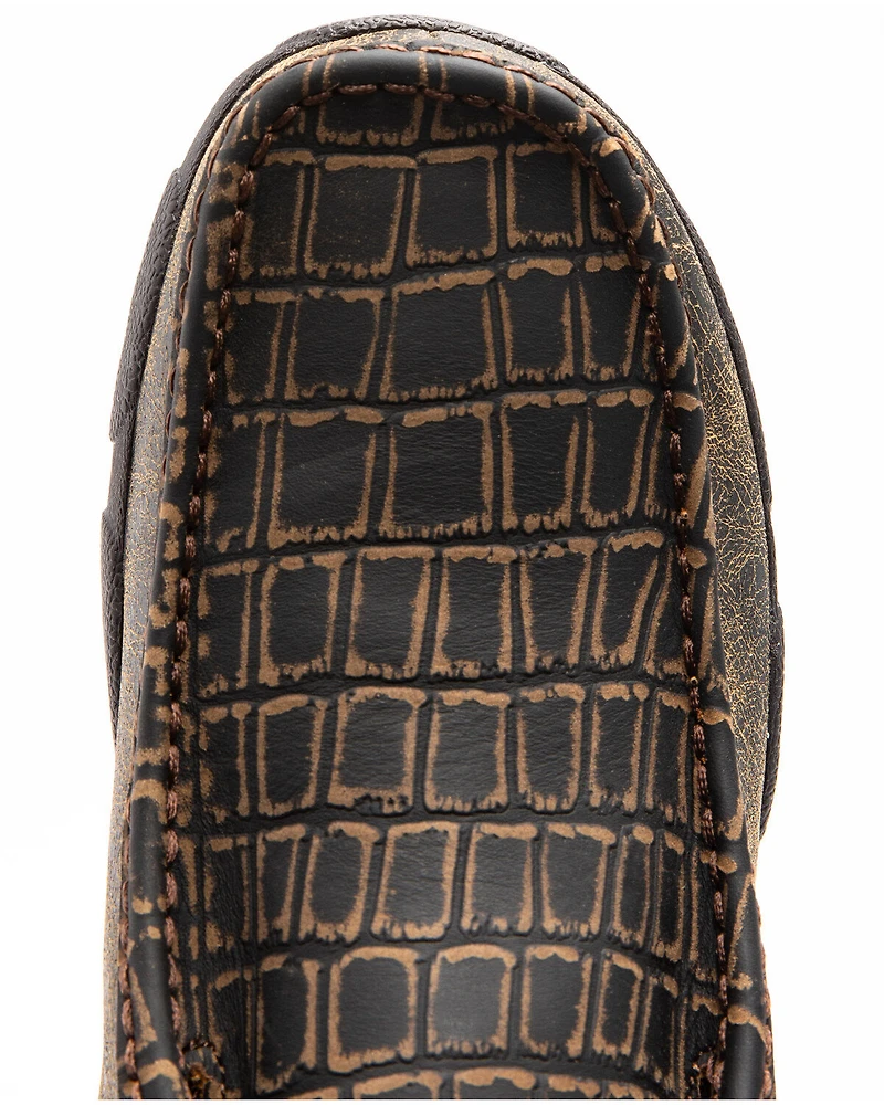 Twisted X Men's Caiman Print Driving Mocs - Moc Toe