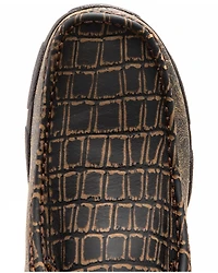 Twisted X Men's Caiman Print Driving Mocs - Moc Toe