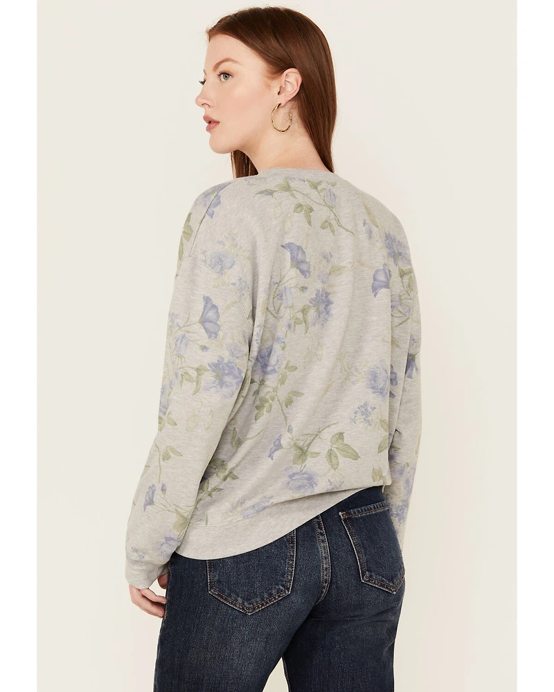 Originality Women's Nashville Floral Print Long Sleeve Shirt
