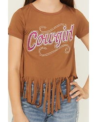Cowgirl Hardware Girls' Fringe Tee