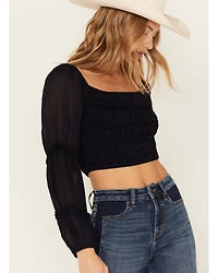 Idyllwind Women's Nash Romantic Ruffle Crop Top