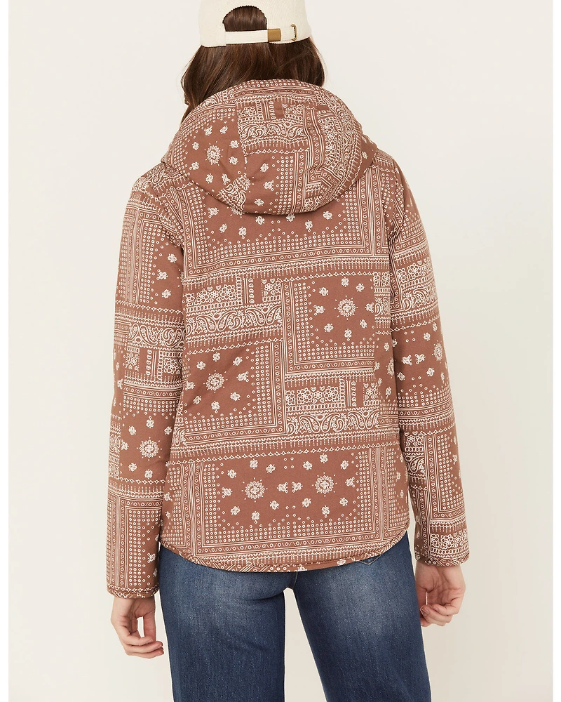 Kavu Women's Floral & Paisley Bandana Print Delmont Jacket