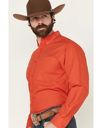 Ariat Men's Waylen Geo Print Long Sleeve Button-Down Western Shirt