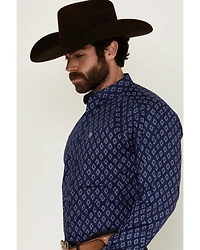 Ariat Men's Cade Medallion Print Long Sleeve Button-Down Western Shirt