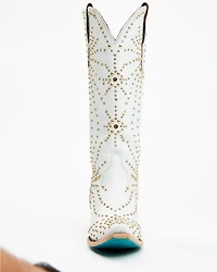 Boot Barn X Lane Women's Exclusive Sparks Fly Satin Pearl Western Bridal Boots - Snip Toe