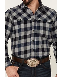 Pendleton Men's Check Plaid Button-Down Long Sleeve Western Flannel Shirt