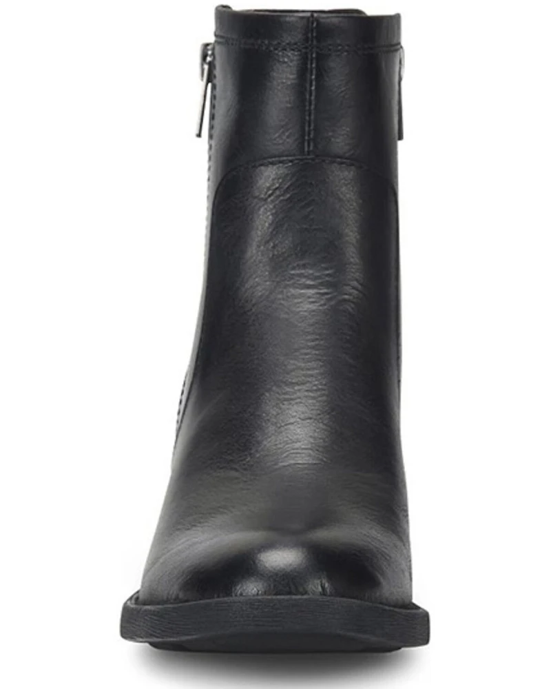 Born Women's Rigby Double Zipper Booties - Round Toe