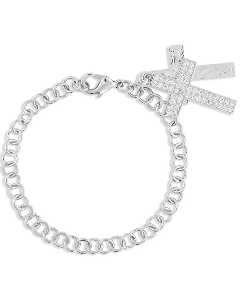 Montana Silversmiths Women's Country Charm Cross Bracelet
