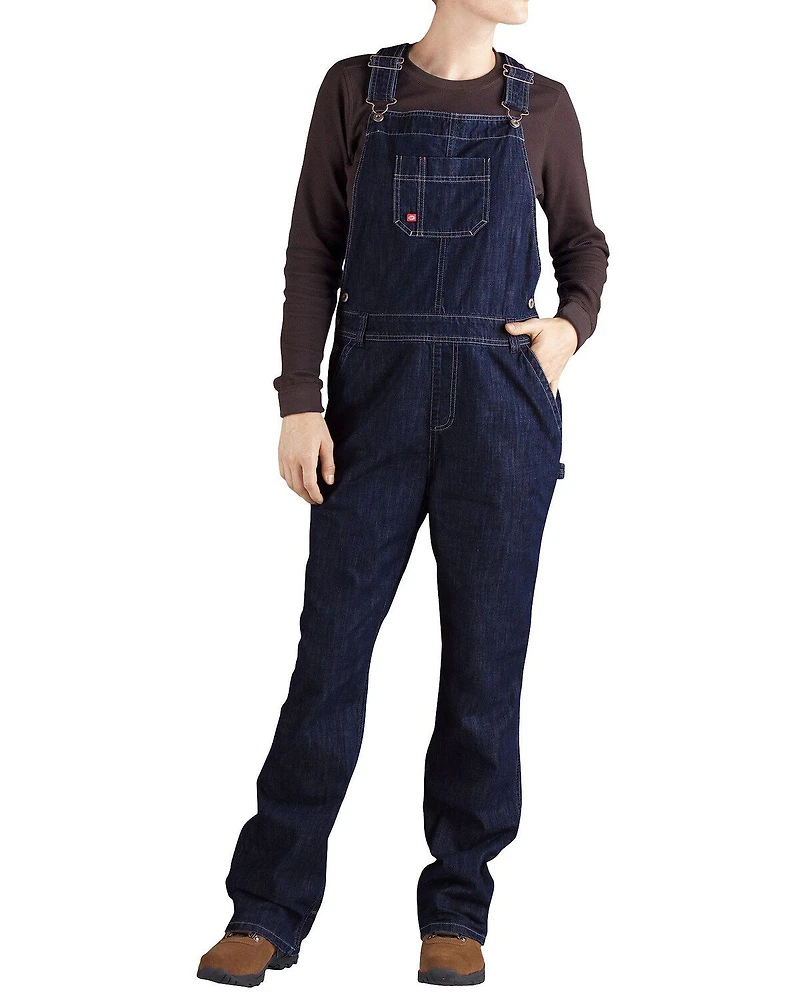 Dickies Women's Denim Bib Overalls - Big & Tall