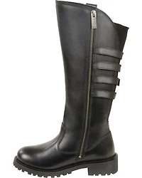 Milwaukee Leather Women's 15" High Rise Riding Boots - Round Toe