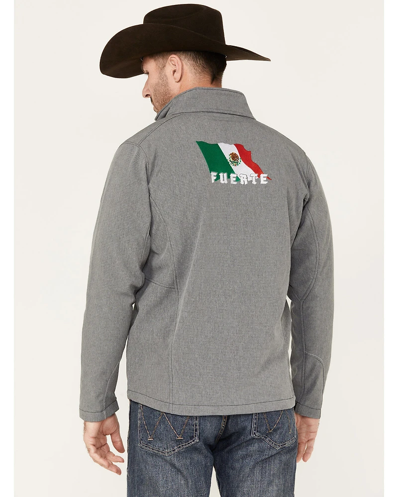 Cowboy Hardware Men's Fuerte Mexico Flag Softshell Jacket