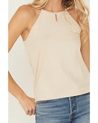 Shyanne Women's Faux Suede Halter Tank