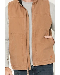 Hawx Men's Fleece Lined Solid Duck Canvas Vest