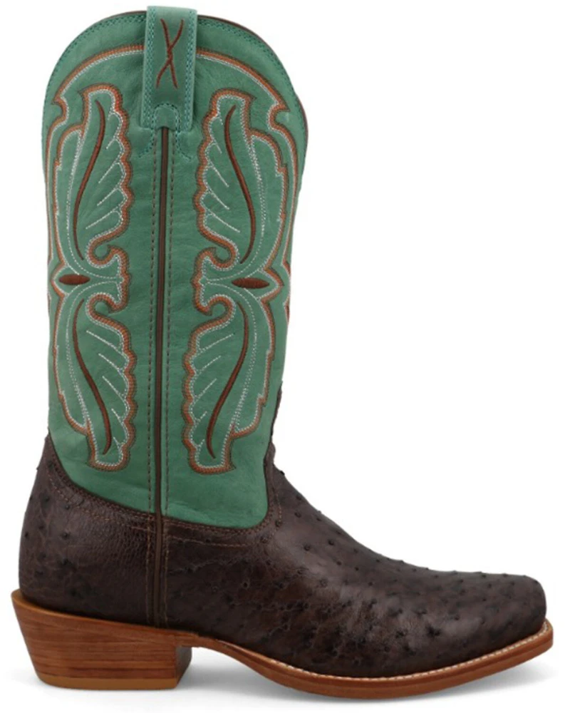 Twisted X Men's Reserve Exotic Full Quill Ostrich Western Boots - Square Toe