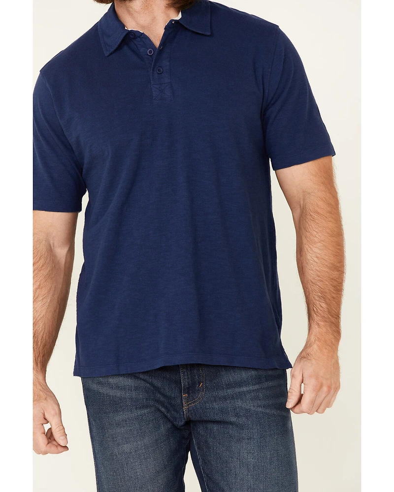 North River Men's Solid Slub Short Sleeve Polo Shirt