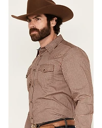 Cody James Men's Ramon Plaid Print Long Sleeve Snap Western Shirt