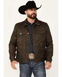 Moonshine Spirit Men's Coated Denim Jacket