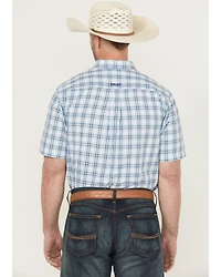 Ariat Men's Cal Pro Series Plaid Print Short Sleeve Button-Down Stretch Western Shirt