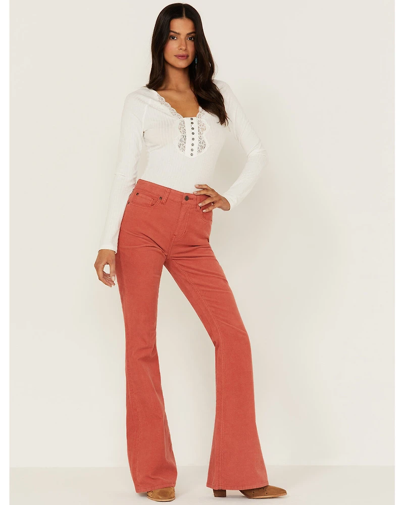 Idyllwind Women's High Risin' Flare Stretch Corduroy Jeans
