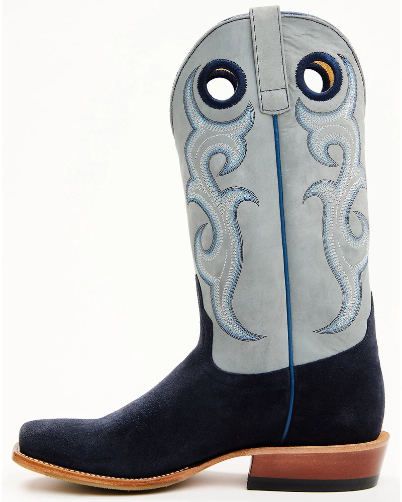 Horse Power Men's Marine Roughout Western Boots - Broad Square Toe