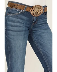 Wrangler Retro Women's Mae Dark Wash Mid Rise Bootcut Stretch Denim Jeans