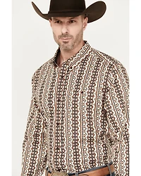 RANK 45® Men's Buckline Striped Long Sleeve Button-Down Western Shirt