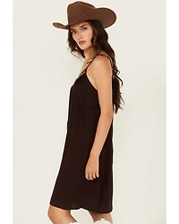Shyanne Women's Embroidered Fringe Sleeveless Mini Dress