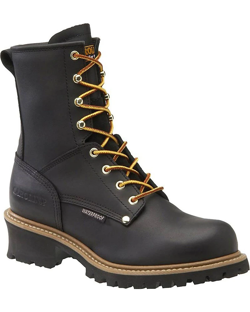 Carolina Men's Logger 8" Elm Waterproof Work Boots - Steel Toe