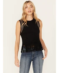 Idyllwind Women's Lillian Studded Fringe Tank Top