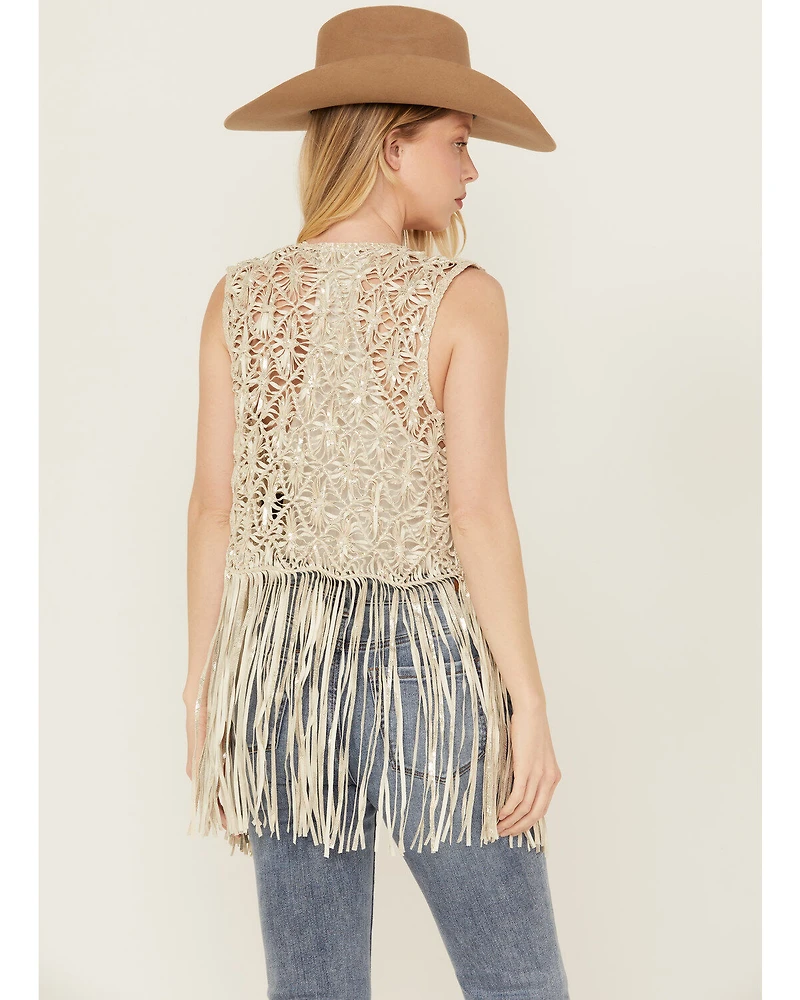 Wonderwest Women's Foiled Suede Vest