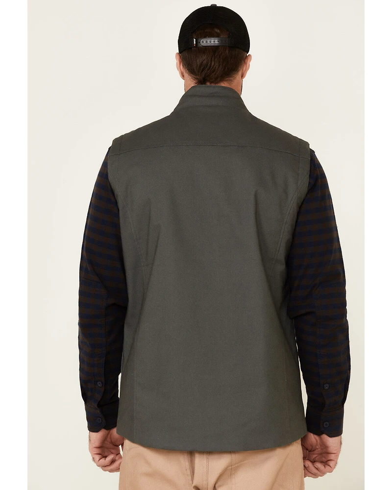 Hawx Men's Dark Gray Tejon Insulated Stretch Zip-Front Work Vest